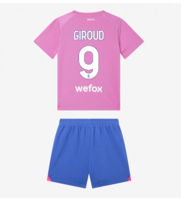 AC Milan Olivier Giroud #9 Koszulka Trzecich Dziecięca 2023-24 Krótki Rękaw (+ Krótkie spodenki)